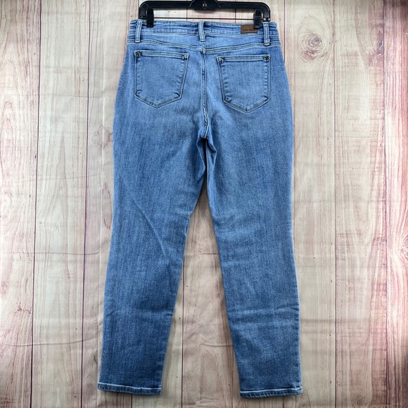 Judy Blue Boyfriend Fit Jeans Medium Wash Blue Denim Womens 9/29 Stretch MidRise - Picture 2 of 9